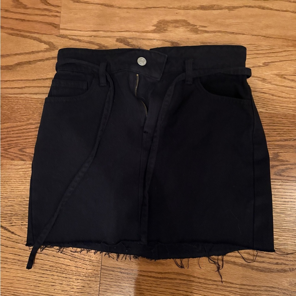 PacSun Charcoal Denim Skirt
